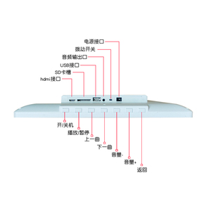 Big Smart Wall Music Player <b>Large</b> Size Wifi Digital <b>Photo</b> <b>Frame</b> Digital Album 23.6 Inch Motion Sensor - Product Image 5