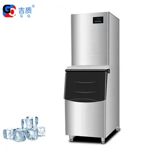 GQ-380 storage 180kg ice cube machine with R134a coolant used in hotel and restaurant