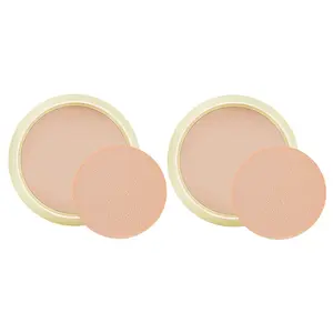 Maquillage de marque privée poudre de réglage de la lumière naturelle imperméable longue durée contrôle de l'huile mat éclaircissant poudre de réglage compacte