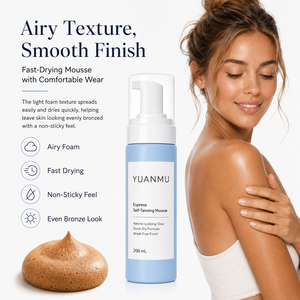 Espuma Bronceadora Instantánea de Marca Privada con Logotipo Personalizado, Bronceado Natural sin Sol, Gotas de Aloe Vera para un Bronceado Oscuro, Bronceado Exprés de 1 a 3 Horas - Product Image 4