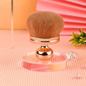 <span class=keywords><strong>Brosse</strong></span> à cheveux synthétiques doux en or Rose 2022, grand pinceau bouffant de luxe pour le corps, Logo personnalisé, maquillage, <span class=keywords><strong>brosse</strong></span> bronzante pour Application corporelle - Product Image 2