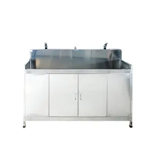 Acero inoxidable médico lavado a través de para uso del Hospital de acero inoxidable quirúrgico lavabo con Sensor grifos y dispensador de jabón - Product Image 1