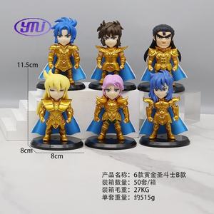 ฟิกเกอร์ตัวการ์ตูนอะนิเมะสีทองรูปแอ็กชันขนาด11ซม. 6ชิ้น/เซ็ต - Product Image 3