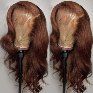 BELEZA Usine Prix Haute Qualité 13x6 Sans Colle Cheveux Brésiliens Lace Front HD Vierge Cheveux Haute Revue-Digne <span class=keywords><strong>Corps</strong></span> Vague Perruque - Product Image 3