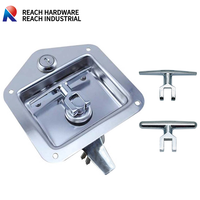 Serrure de boîte à outils pour remorques de bateaux et de camions en acier inoxydable de type 304 RPL014, serrure à poignée en T, accessoires de contrôle de cargaison