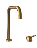 Robinet de lavabo en acier inoxydable SS 304 à 2 trous, eau chaude et froide, avec fonction de mesure pour chambre à coucher - ZY-B102L