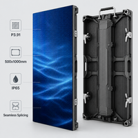 Mur vidéo LED extérieur P3.91 à louer 500x1000mm IP65 Écran LED couleur étanche à raccordement sans soudure pour festival de musique de grande envergure
