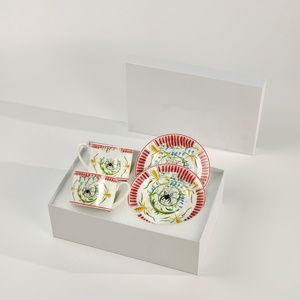 Star Series Retro Hand-Painted Ceramic <b>Cup</b> <b>Set</b> Four Pieces for Black Tea Coffee Afternoon Tea High Aesthetic for Gift - Product Image 6