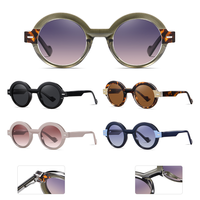 OEM Lunettes de soleil en acétate pour femmes Trendy Vintage Clear Glasses Design S26109 Tac Lentilles polarisées Noir Or Argent Gris Cadres