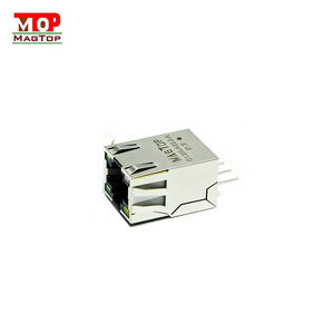 Conector RJ45 de Perfil Bajo, Montaje Vertical, Puerto Único, con Imanes para Conectores de Red Modulares - Product Image 1