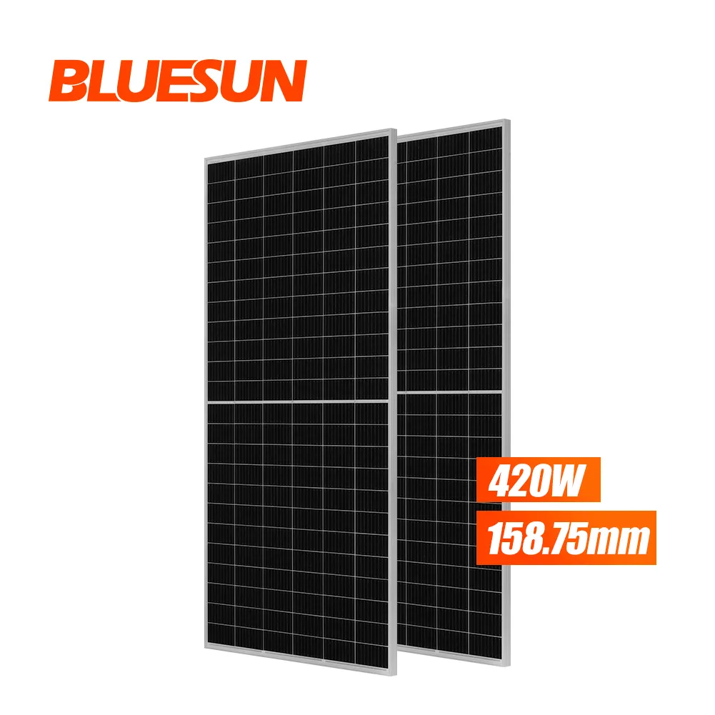 Bluesun ja panel solar 330w monocristalino 400w 405w 410W 420w panel solar TUV CE panel solar precio de la india