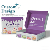 Boîte à pâtisserie personnalisée en carton ondulé avec doublure en mousse, emballage de dessert écologique, design multicolore, boîte à gâteau, boîtes en papier