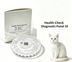 Healgen/Orient Gene Panel de Reagentes <span class=keywords><strong>para</strong></span> Chequeo de Salud Veterinaria, 16 Discos Reactivos <span class=keywords><strong>para</strong></span> Análisis Químico Seco V100, Uso en Gatos y <span class=keywords><strong>Perros</strong></span> - Product Image 1
