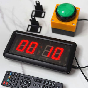 <span class=keywords><strong>Chronomètre</strong></span> numérique LED à 4 chiffres de 1,5 pouce avec télécommande, horloge de compte à rebours précise pour les jeux et les compétitions - Product Image 3