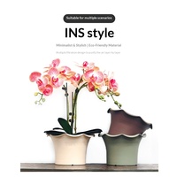 Décoration d'intérieur nordique, pots à plantes succulentes en plastique PP verni, couleur personnalisable, avec logo personnalisé, pots à fleurs, vente en gros pour le jardin