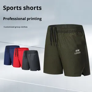 Nuovi pantaloncini estivi Cross-Border da uomo Casual di grandi dimensioni <span class=keywords><strong>Shorts</strong></span> da Fitness in tessuto traspirante ad asciugatura rapida caldi per la corsa all'aperto - Product Image 4