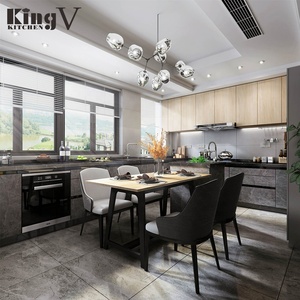 Gabinete de cocina KINGV, paquete plano, Mdf, melamina, para colgar en la pared, diseño de cocina en Pakistán, diseño de interiores moderno de China, cabina de cocina - Product Image 3
