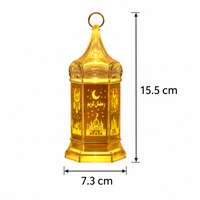 Lanternes LED Ramadan Eid Mubarak en gros, mini-lampes décoratives islamiques dorées pour la décoration de table à la maison pour la fête musulmane