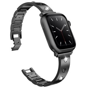Banda de metal de diamante de lujo para mujeres correas de reloj inteligente que se ajustan a <span class=keywords><strong>Apple</strong></span> Watch Ultra 49mm <span class=keywords><strong>Iwatch</strong></span> 38mm 40mm 42mm - Product Image 5