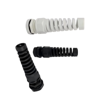 Passe-câble en nylon étanche de type M, connecteur spiralé flexible réglable, anti-pliage, serrage large