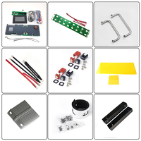 Casing Baterai Kosong Rak 4U 48V 100Ah 16S LiFePO4 DIY, Opsional JK BMS 100A 200A Layar LCD 5Kwh Penyimpanan Energi Surya Akku