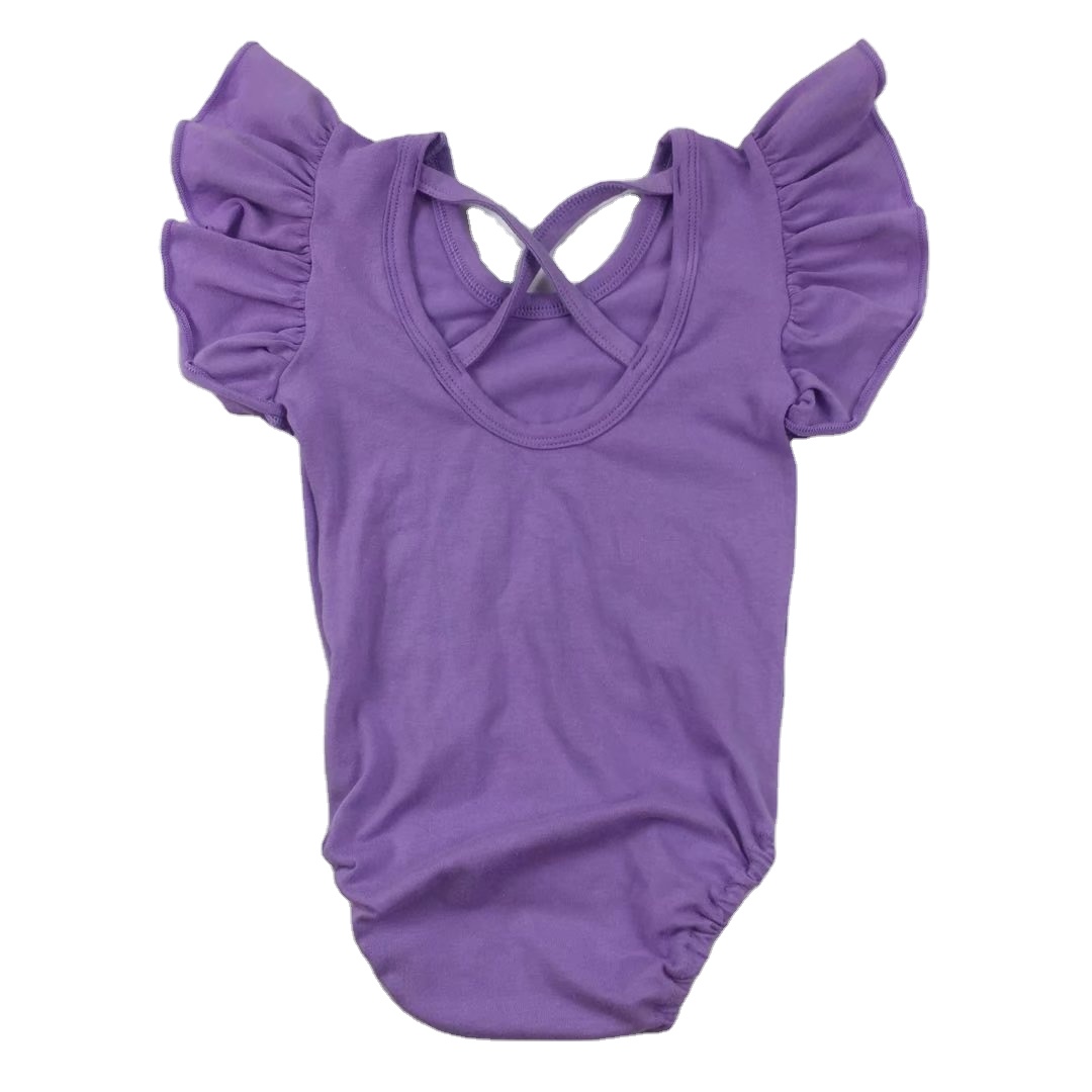 Чехол для спинки заднего рукава-крылышки купальник для маленьких девочек; Купальник для детей ясельного возраста ползунки из молочного шелка»; Футболка для малышей с коротким рукавом Чехол для спинки заднего баски рубашка оптовая продажа