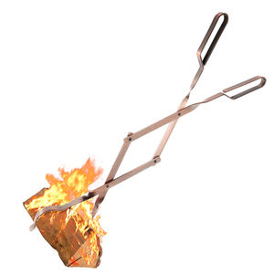 Juego <span class=keywords><strong>de</strong></span> Herramientas Modernas para Fogatas <span class=keywords><strong>de</strong></span> Acero Grabber, Pinzas Largas para Chimenea, Soporte para Leños, Accesorios para Fogatas - Product Image 2