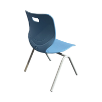 Meubles de bibliothèque scolaire, vente flash, chaise fixe de bibliothèque, chaise d'étudiant
