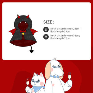 UFBemo Animaux Accessoires Cosplay Costume Chat Robe Pet Cape Cape Halloween Vêtements Décoration pour Animaux de Compagnie - Product Image 5