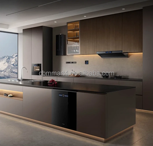 Moderne design keukenkastjes met matte lakafwerking voor appartementenproject in <span class=keywords><strong>Dallas</strong></span> - Product Image 5