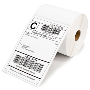 Self Adhesive Label 4x6 Inch Rectangular Thermal <b>Paper</b> for Shipping Packaging with Barcode Print Ready - Product Image 1