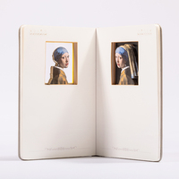 Carnet de notes A5 en cuir PU de luxe, personnalisé avec logo MOCIWORLD, promotionnel, 3D, découpé à la forme, fait main, 60 pages, scellé sous film plastique, vente en gros