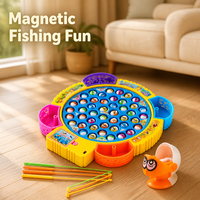 Mainan Permainan Memancing Berputar 30cm Dengan Set Pancing Magnetik Untuk Anak-Anak, Hadiah Pesta Keluarga, Grosir