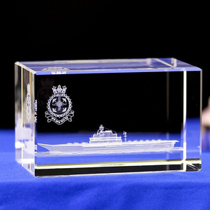 Cá nhân độ chính xác cao 3D laser khắc pha lê khối lập phương - Product Image 2