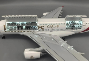 โมเดลเครื่องบินเอ็มไพร์เรย์ รุ่น <span class=keywords><strong>A380</strong></span> ขนาด 1:150 พร้อมไฟ LED ความยาว 46 ซม. ของสะสม ของขวัญ สำหรับนักสะสม - Product Image 2