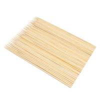Brochettes jetables en bambou résistantes à la chaleur 5,0 mm * 28 cm pour barbecue