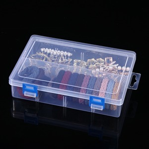 Transparent 8-Compartment Plastic Storage <b>Box</b> With Double Buckles <b>For</b> Fishing Tackle Hardware Tools Parts Accessories - Product Image 3