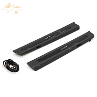 Plaques de seuil de porte éclairées par LED de style PINDUN GT4, garniture en fibre de carbone pour Porsche 718 911, kit de protection de seuil de porte
