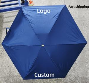 ร่มพับ 5 ตอน ขนาดพกพา รูปทรงแคปซูล พร้อมโลโก้สั่งทำ ของขวัญธุรกิจ กล่องแข็ง ป้องกันแดด ฝน และรังสียูวี - Product Image 4