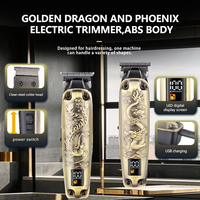 Tondeuse à cheveux Kemei KM1599, design rétro en relief, boîtier métallique, chargeur USB Type-C, écran LCD numérique, marque haut de gamme, fabriqué en Chine