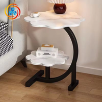 Table basse de style nordique minimaliste moderne avec rangement, structure en bois et plateau en bois pour chambre et salon