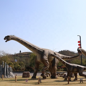 Attraction touristique pour dinosaures animatroniques - Parc d'aventure intérieur/extérieur en silicone et acier - Product Image 5