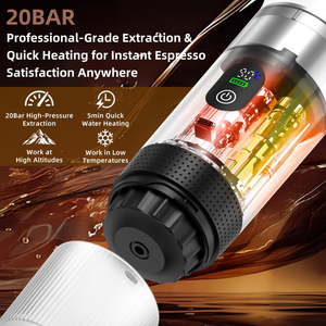 2026 Electric Fully Automatic Battery Powered Capsule Coffee Maker Portable <b>Espresso</b> Machine with Storage Bag for Camping Hiking - Product Image 3