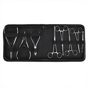 Kit de herramientas de perforación corporal profesional de acero inoxidable de 8 piezas personalizado, estuche duradero y fácil de usar para maquillaje permanente de Shu&Co - Product Image 2