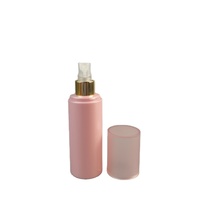 Flacon pulvérisateur en plastique PET rose ODM 100 ml 120 ml 150 ml pour brume faciale, tonique, emballage, brume coiffante avec bouchon