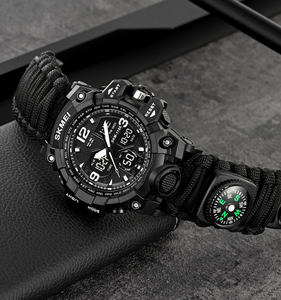 SKMEI 1155B orologio digitale <span class=keywords><strong>sport</strong></span> analogico orologio da polso 50m impermeabile ombrello corda cinturino personalizzato il tuo logo - Product Image 5