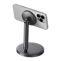 Feixiang X96 Support de téléphone en alliage d'aluminium flexible à double pivotant à 360 ° réglable en hauteur pour l'utilisation des appels vidéo sur le bureau