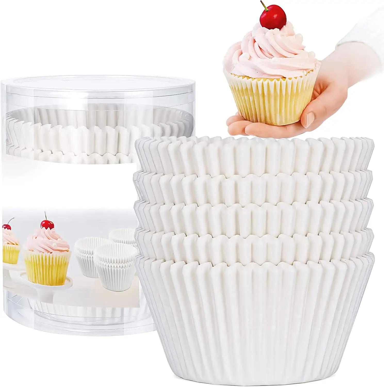 Regalo di celebrazione usa e getta all'ingrosso carta oleata tazze per torte da forno tazza per muffin per caramelle per torte fare forniture da forno