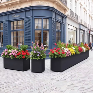 Grands pots de jardin en métal pour l'intérieur et l'extérieur - Product Image 1