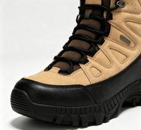 Bottes de randonnée tactiques montantes pour hommes, doublure en maille, embout anti-collision, semelle extérieure en caoutchouc antidérapante et résistante à l'usure, pour activités de montagne en extérieur